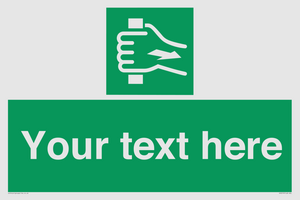 Custom Pull Bar Sign